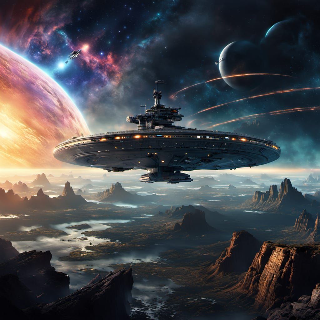 USS Enterprise in a Strange New World