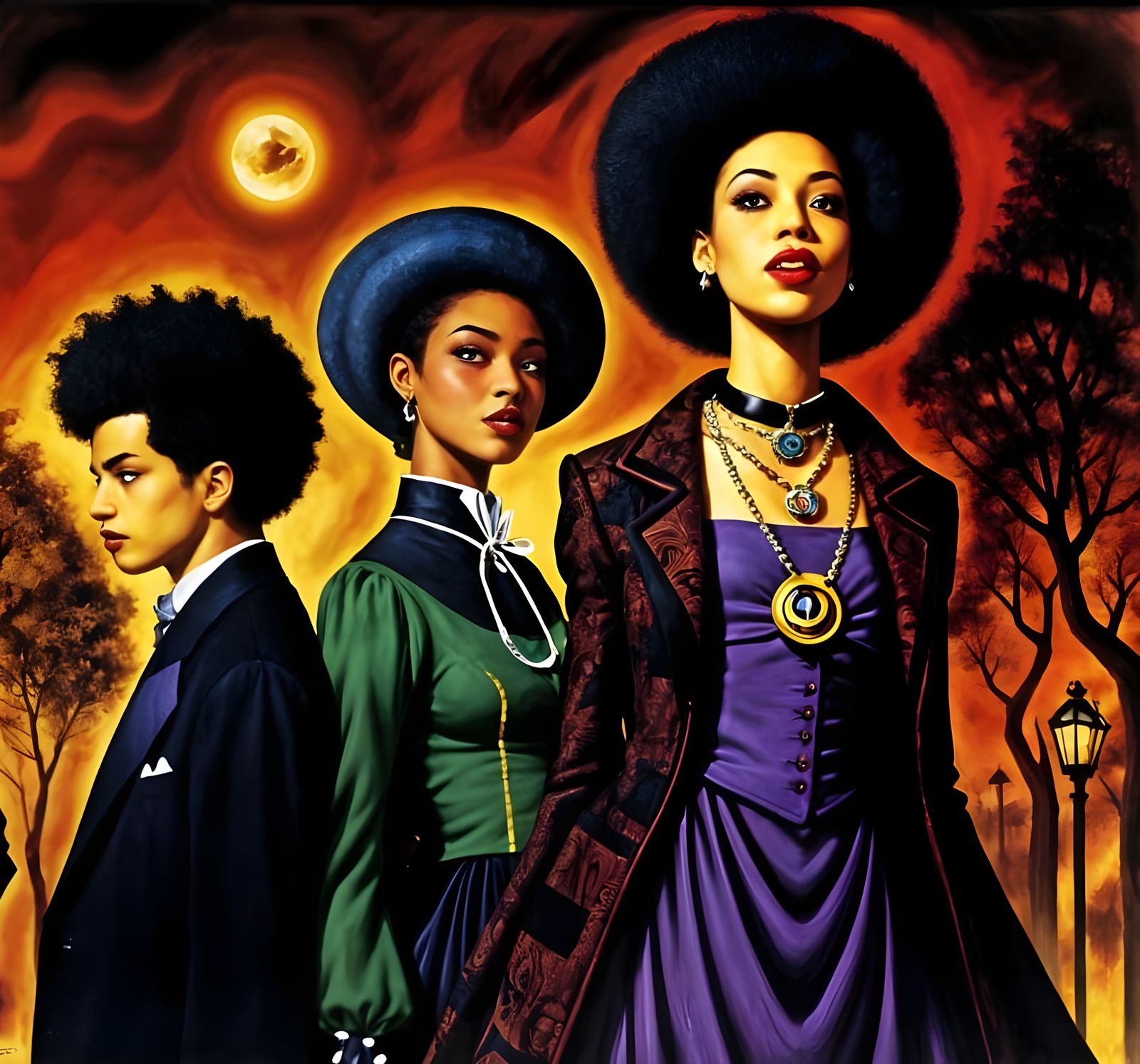 Afrofuturist Vampires in Love: A Dark Fantasy Autumn Date