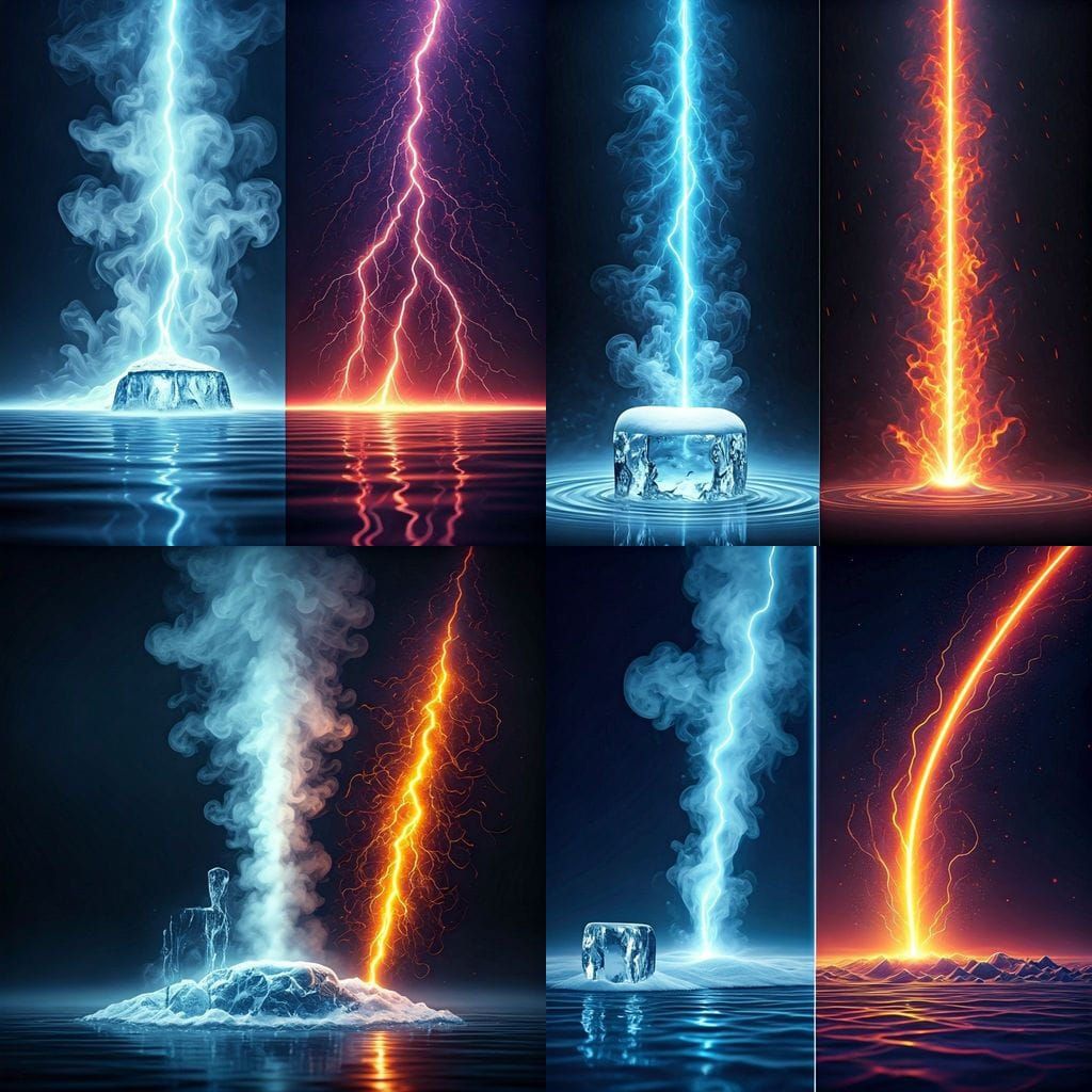 Nature's Opposites: Water States from Solid to Plasma