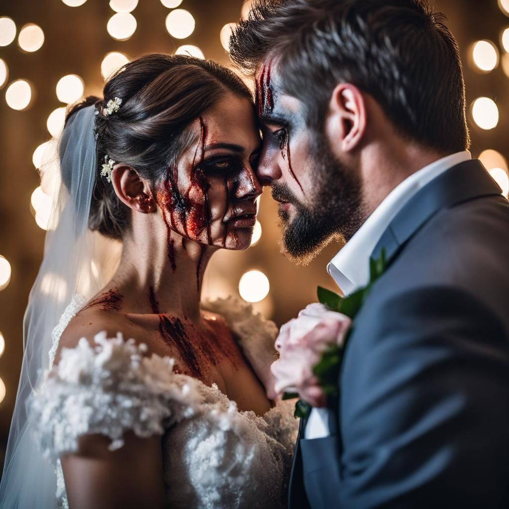 Horror Wedding Photo: A Gruesome Transformation