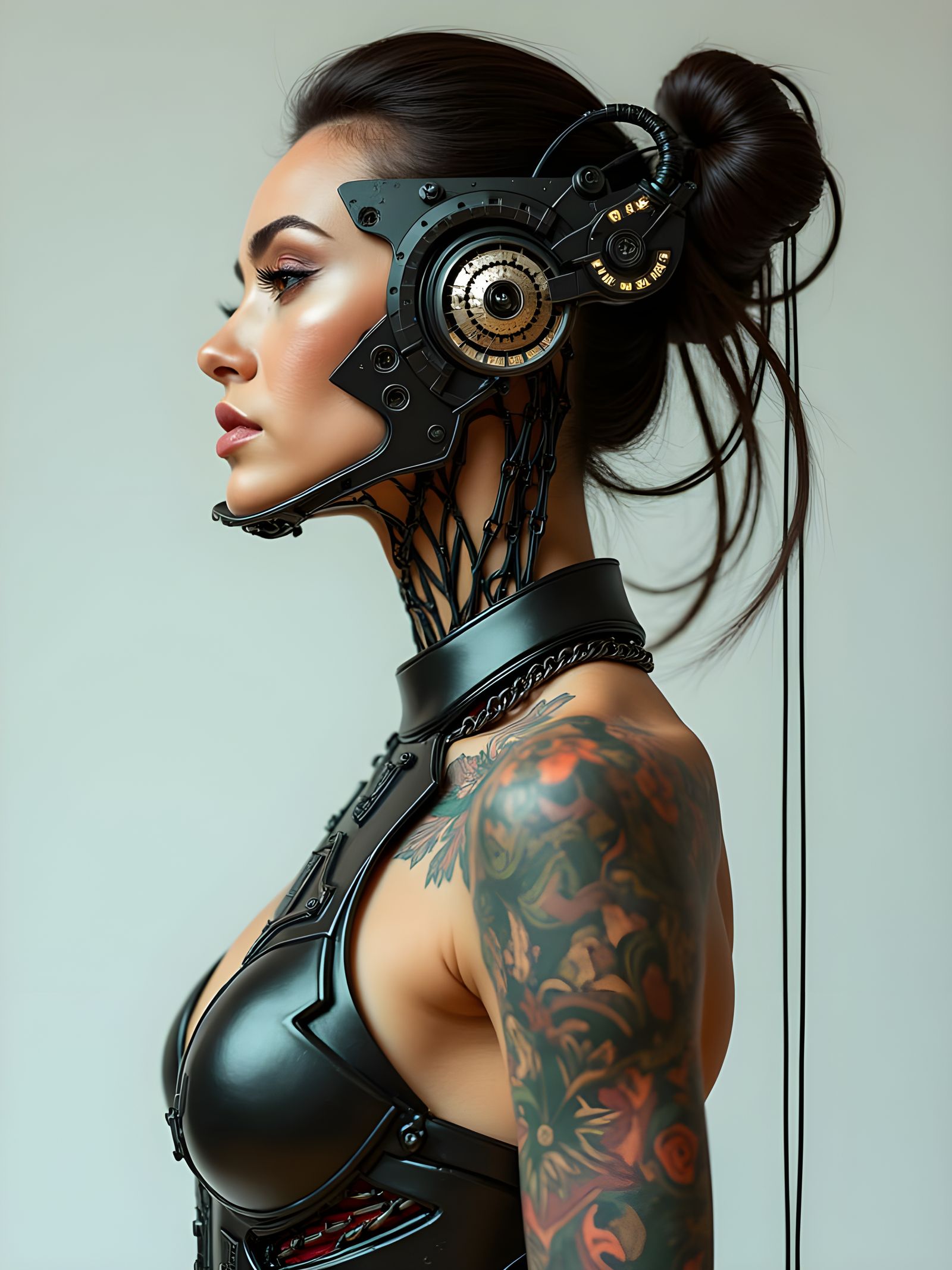 Constructivist Fashion Masterpiece: Geometric Futuristic Des...