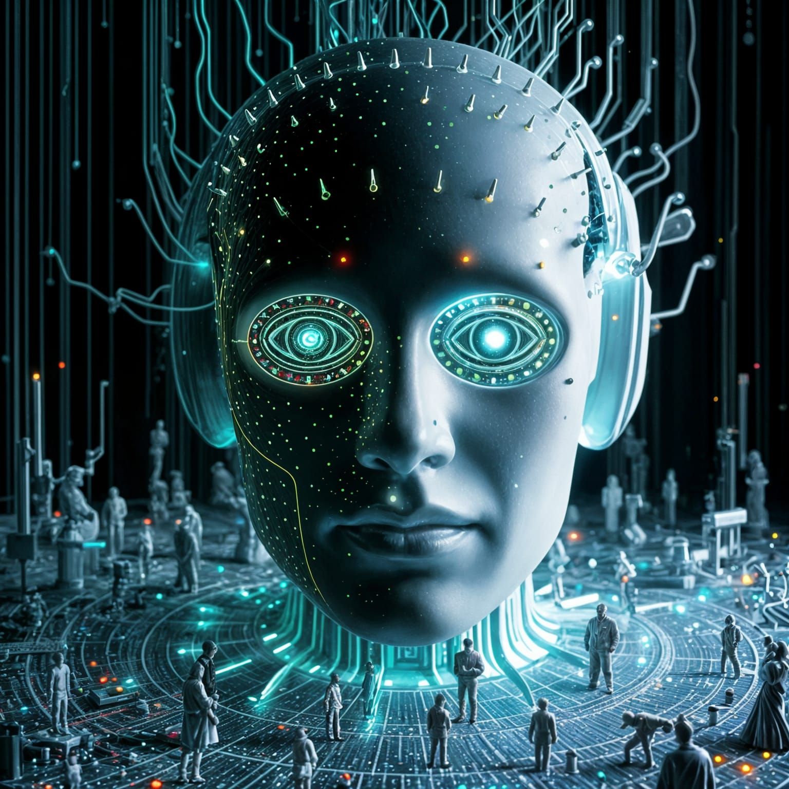 Surreal Art of AI Misconceptions Revealed