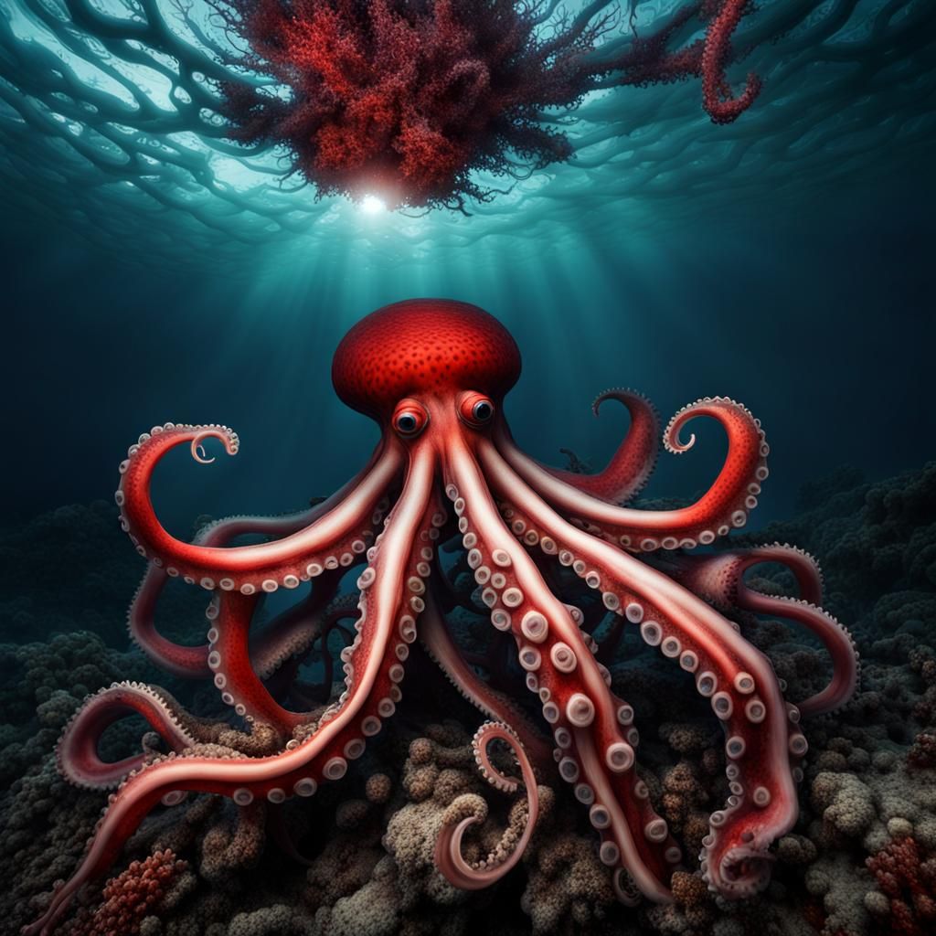 Giant Squid Tentacles Emerge from Shipwreck