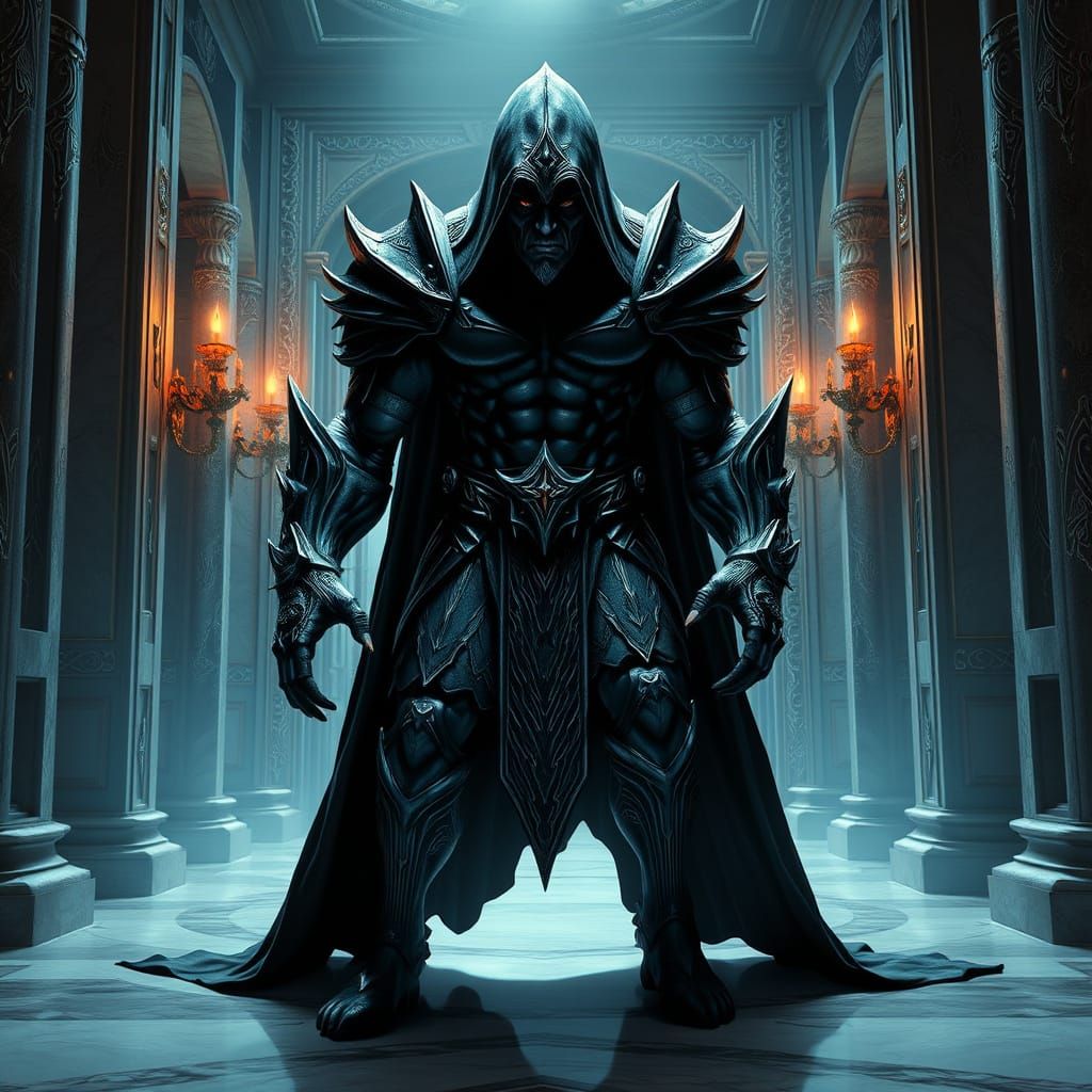 Menacing Cosmic Deity Villain Steps Through Throne Room