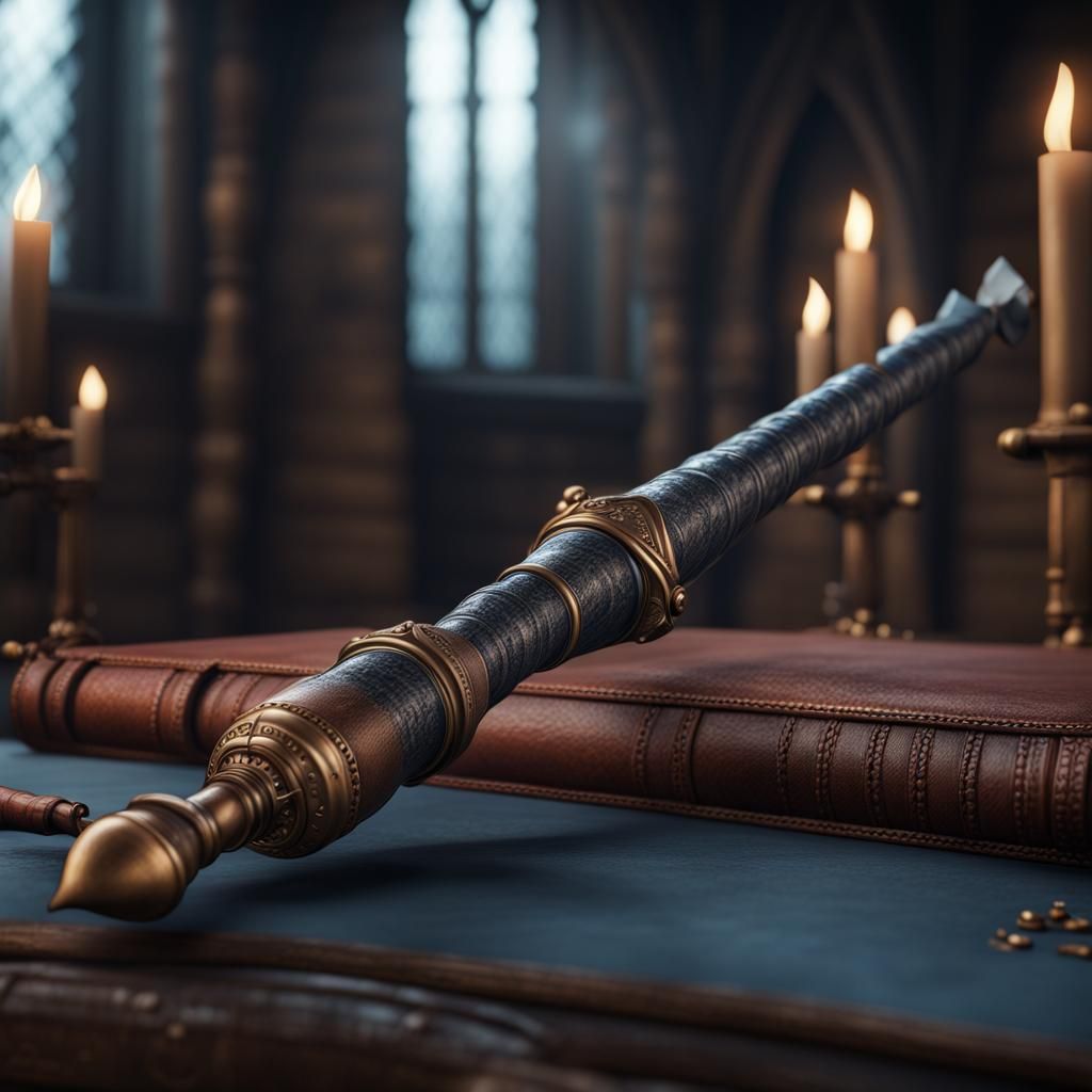 Detailed Harry Potter Wand Concept Art