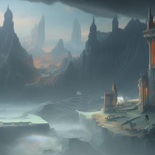 Desolate School Bullying: Detailed Matte Painting