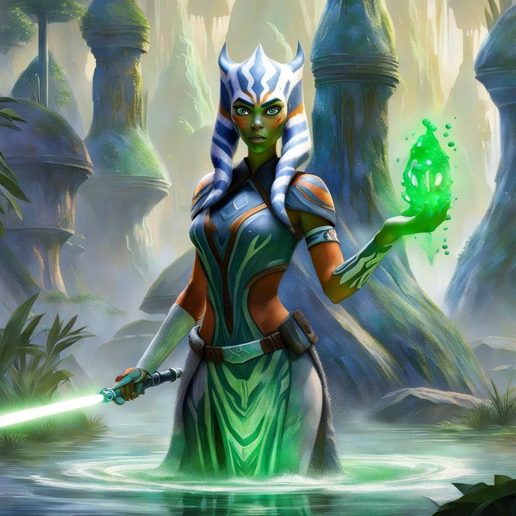 Ahsoka as Slime Girl in Ethereal Fantasy