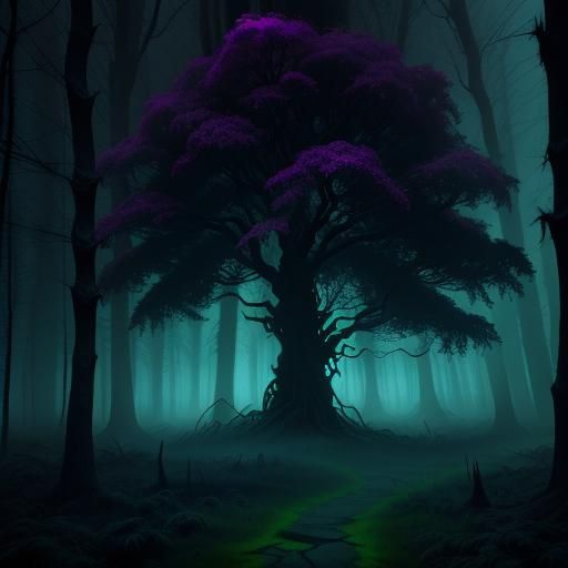 Shaggy Rogers and Boogeyman in Surreal Forest