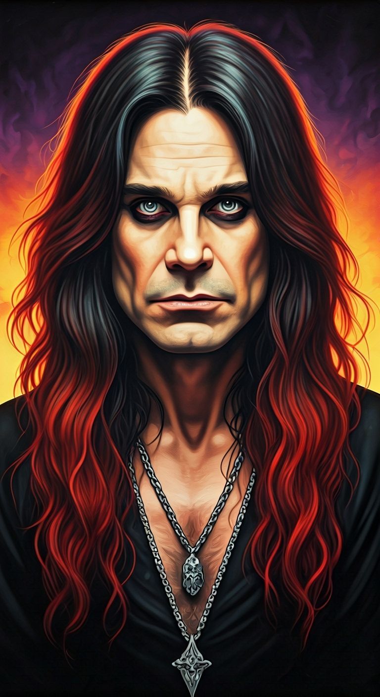 Ozzy Osbourne in Frank Frazetta Style