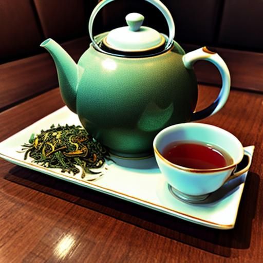 Steaming Cup of Tea in a Cozy Morning Moment