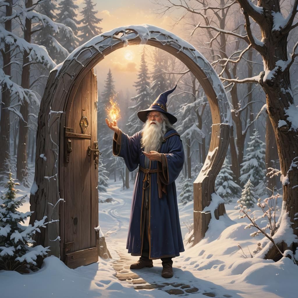 Wizard Opens Portal From Winter to Summer