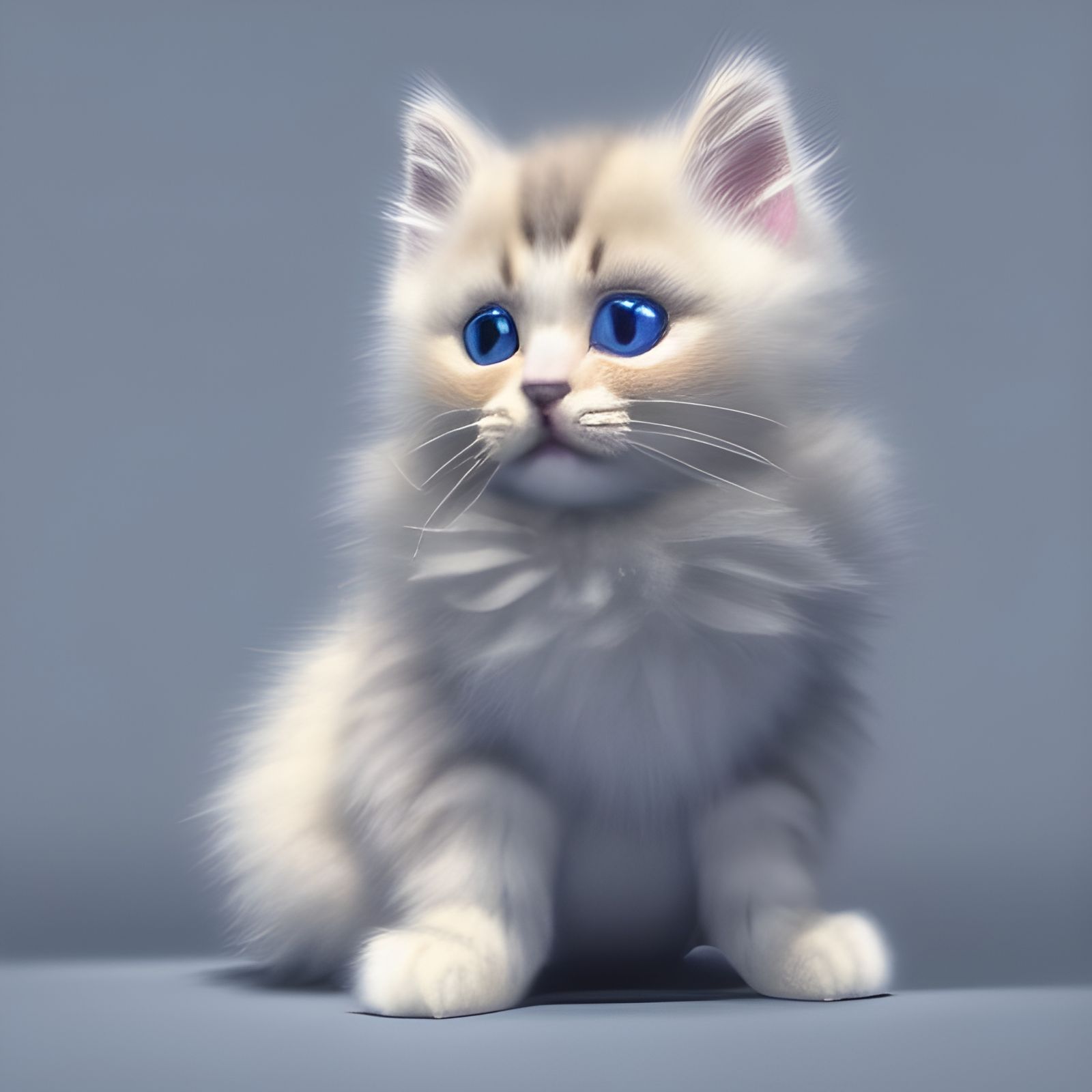 Cute Kitten Art: Renaissance Impressionism in 8K