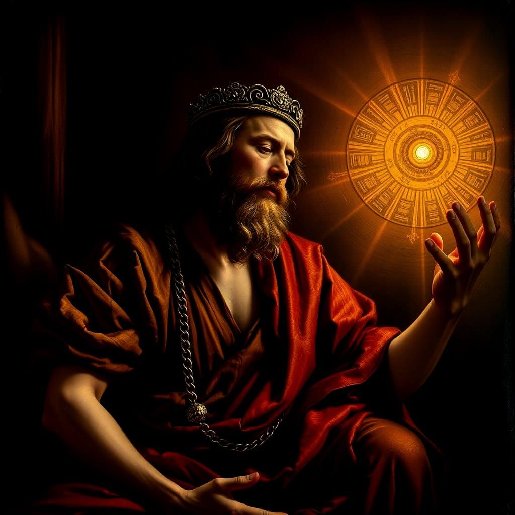 King David Portrait in Renaissance Style