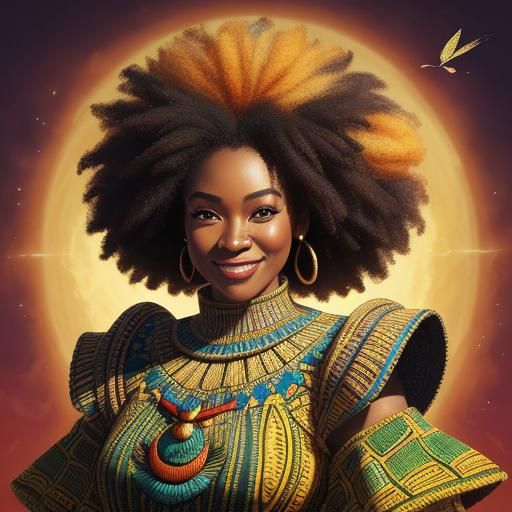 Hyperrealistic Portrait with Spaceship Explosion, Splash Art