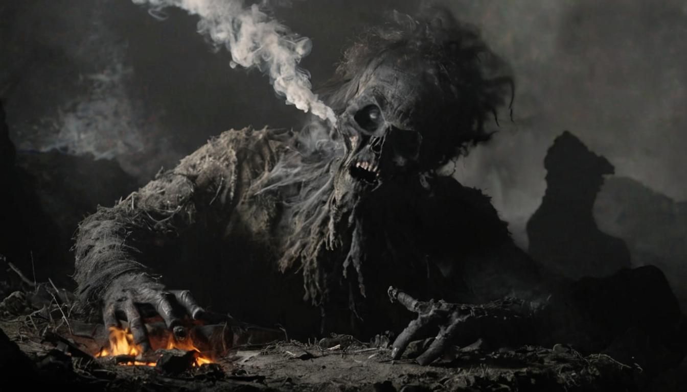 Ethereal Blair Witch Smoke Creature Close-up