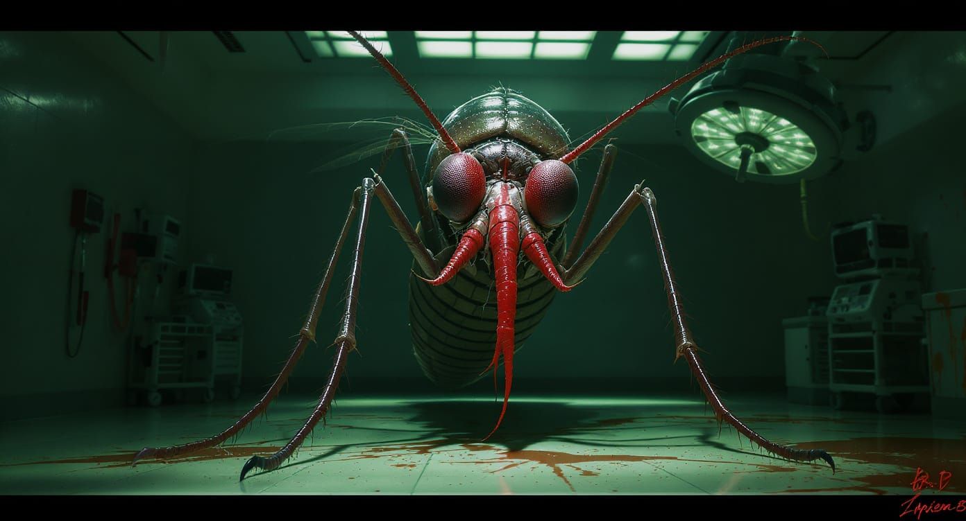 Giant Mosquito Horror in Sterile Operating Room