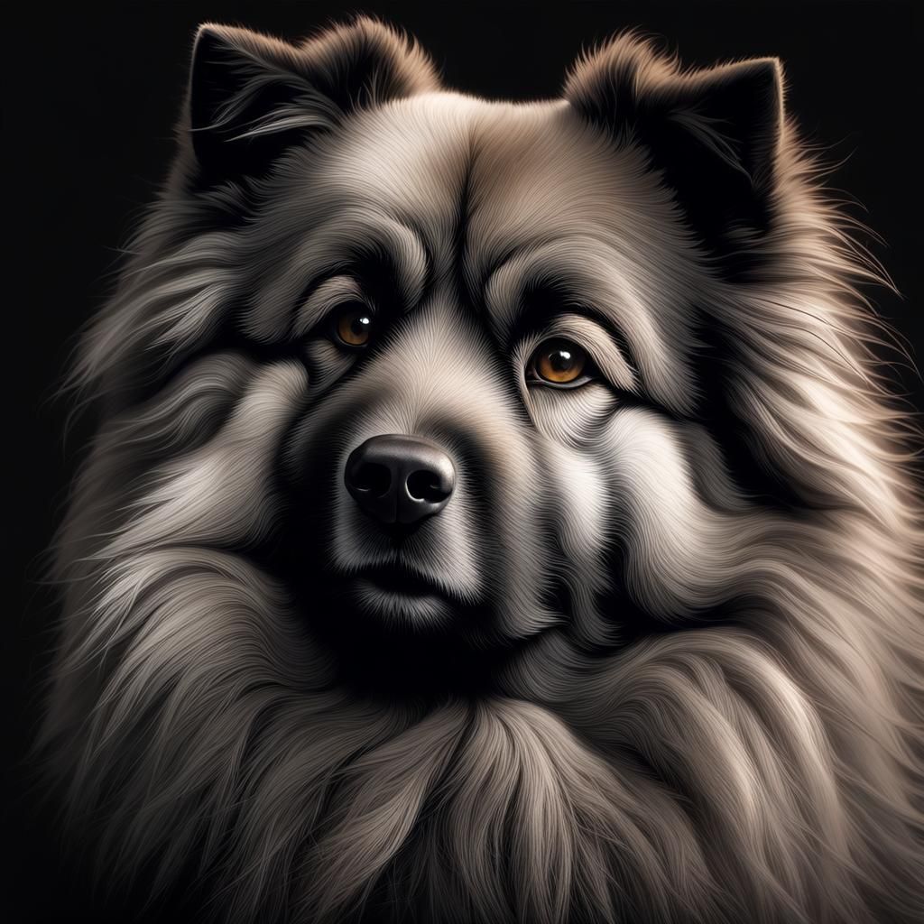 Keeshond dog