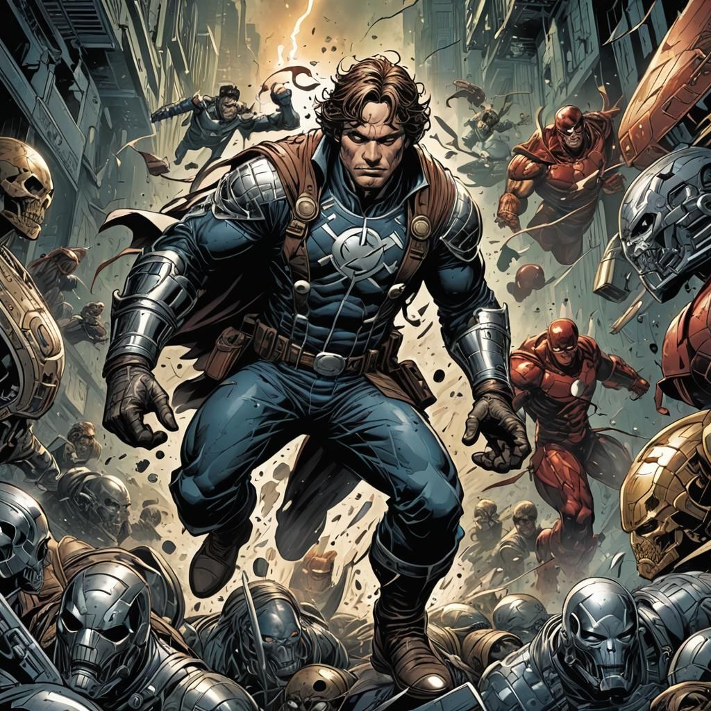 Dynamic Comic Book Art Illustration