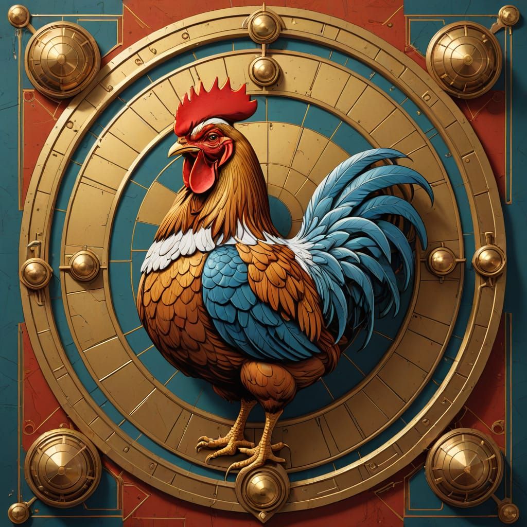 Majestic Shield of Sir Dufour in Pop Art Style