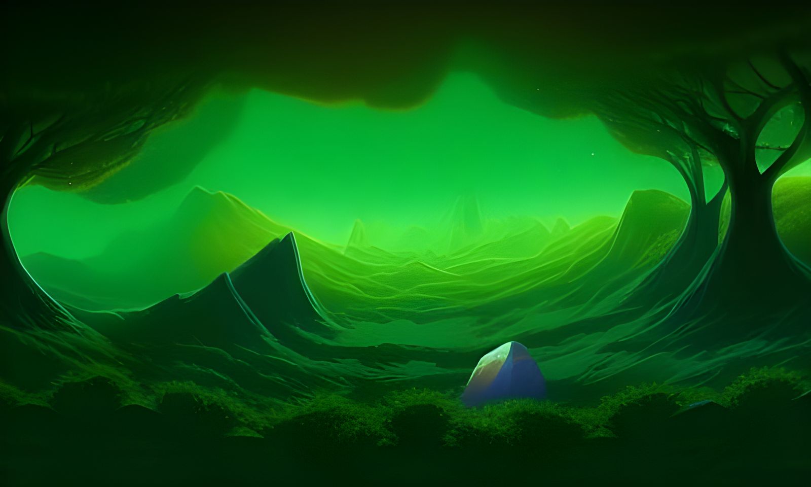 Vivid Cosmic Landscape in Unreal Engine