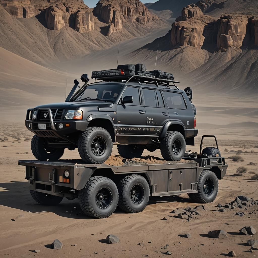 Mad Max Nissan Patrol GU: Black Apocalypse