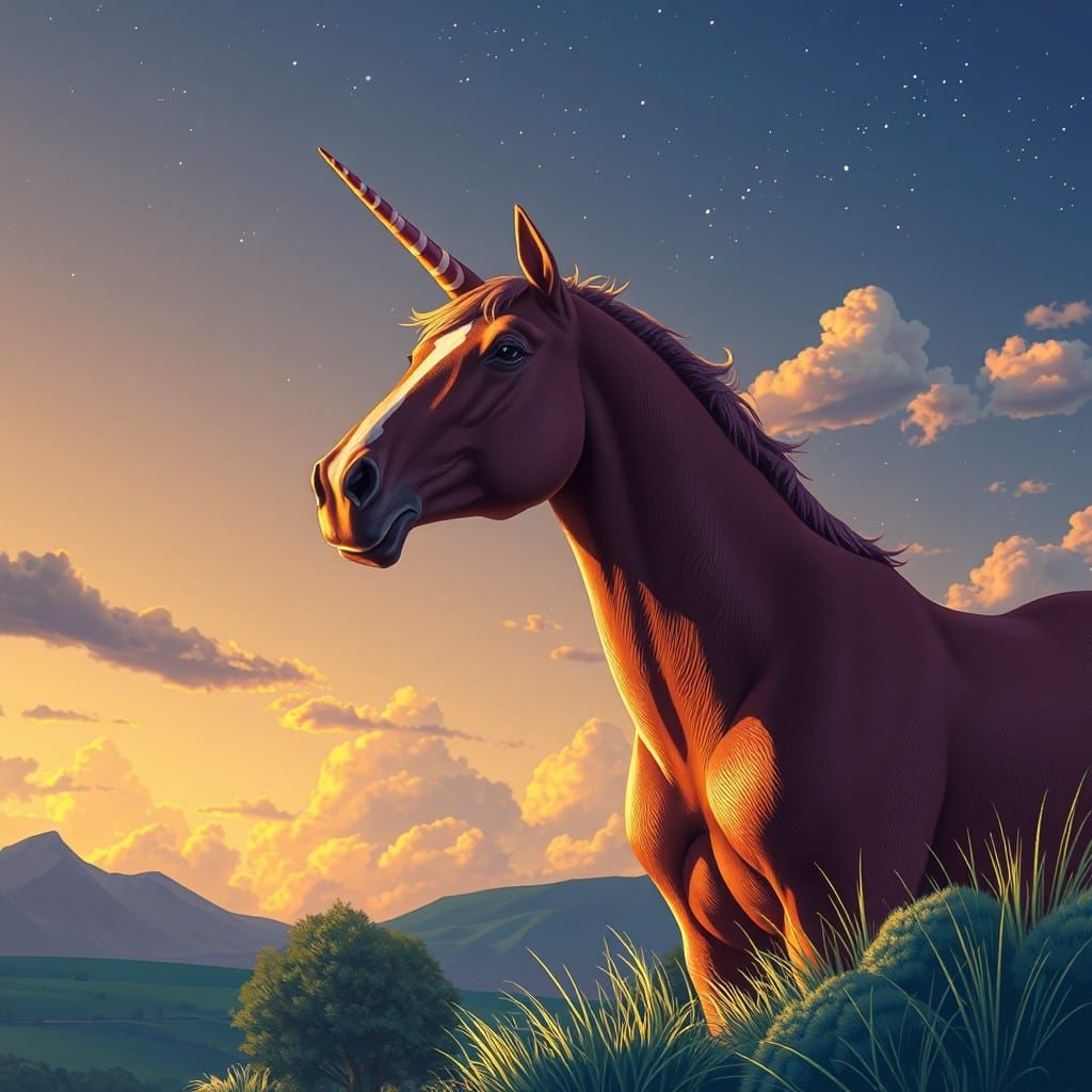 Bojack Horseman in Maxfield Parrish Style
