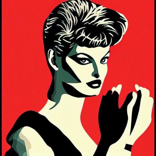 Linda Evangelista as Ballerina in Pop Art