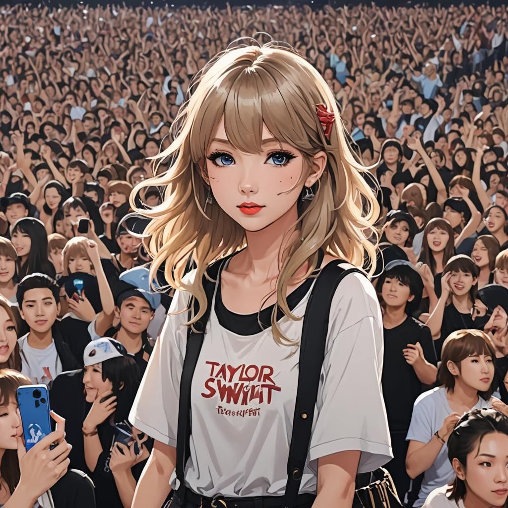Anime Girl at Taylor Swift Concert