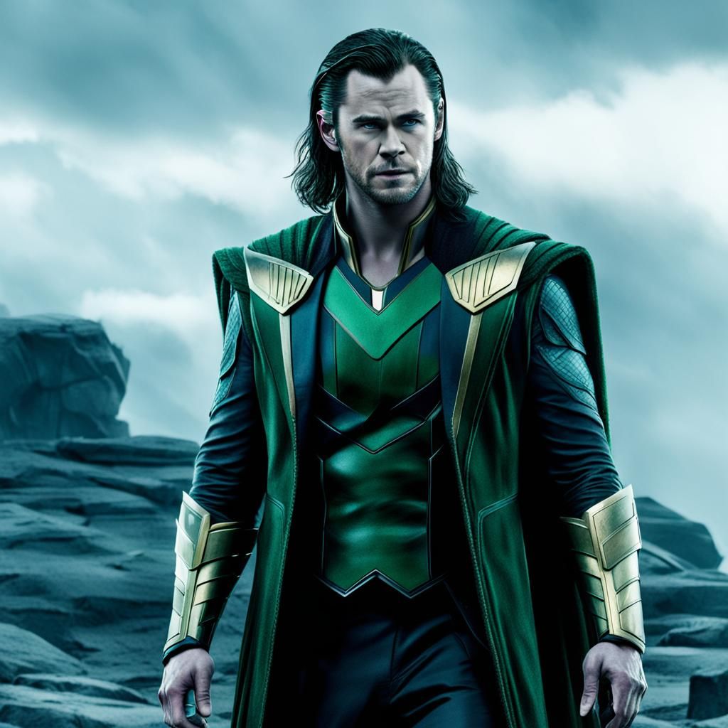 Chris Hemsworth as Marvel's Loki: Digital Art