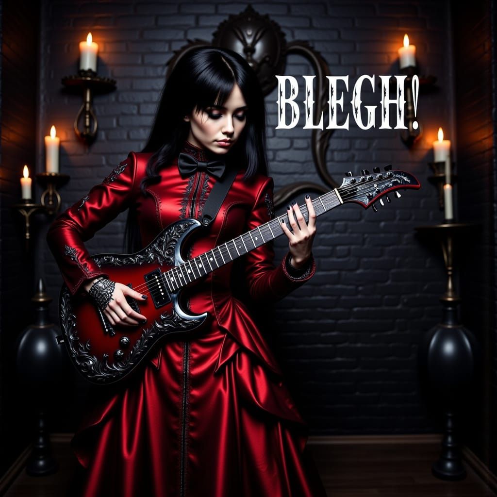 Dark Victorian Goddess of Metal Music