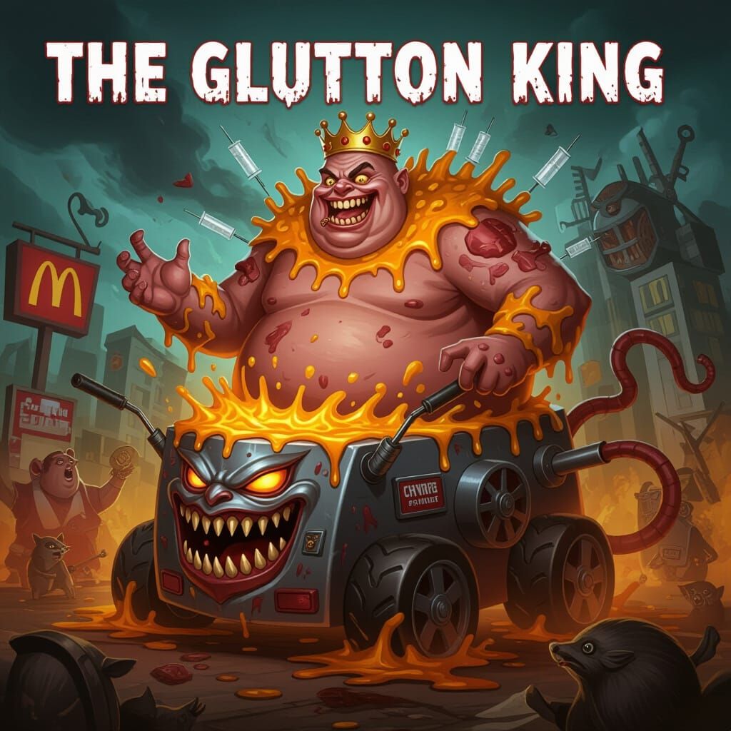The Glutton King: Grotesque Supervillain of Fast Food