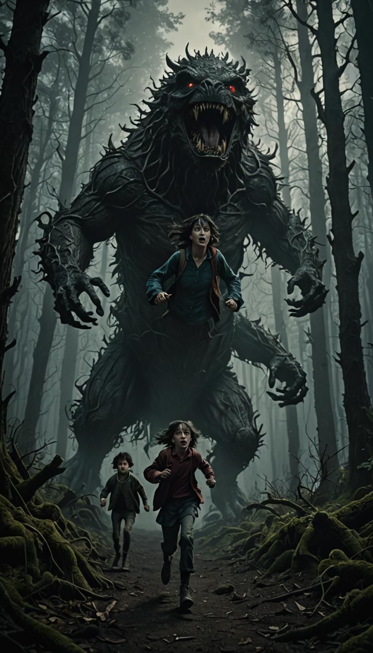 Tina and Jimmy Jr Horror in Gustave Doré Style