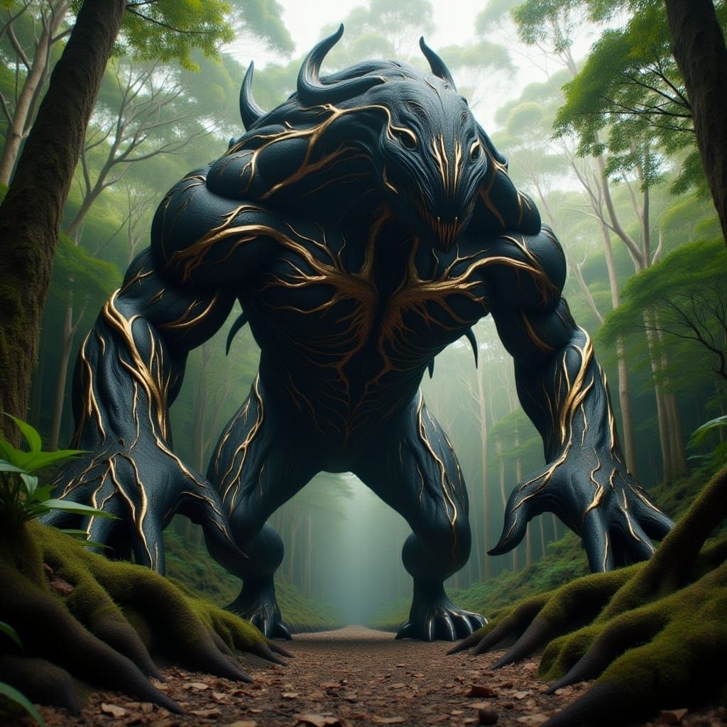 Towering Alien in Noir Royale Style