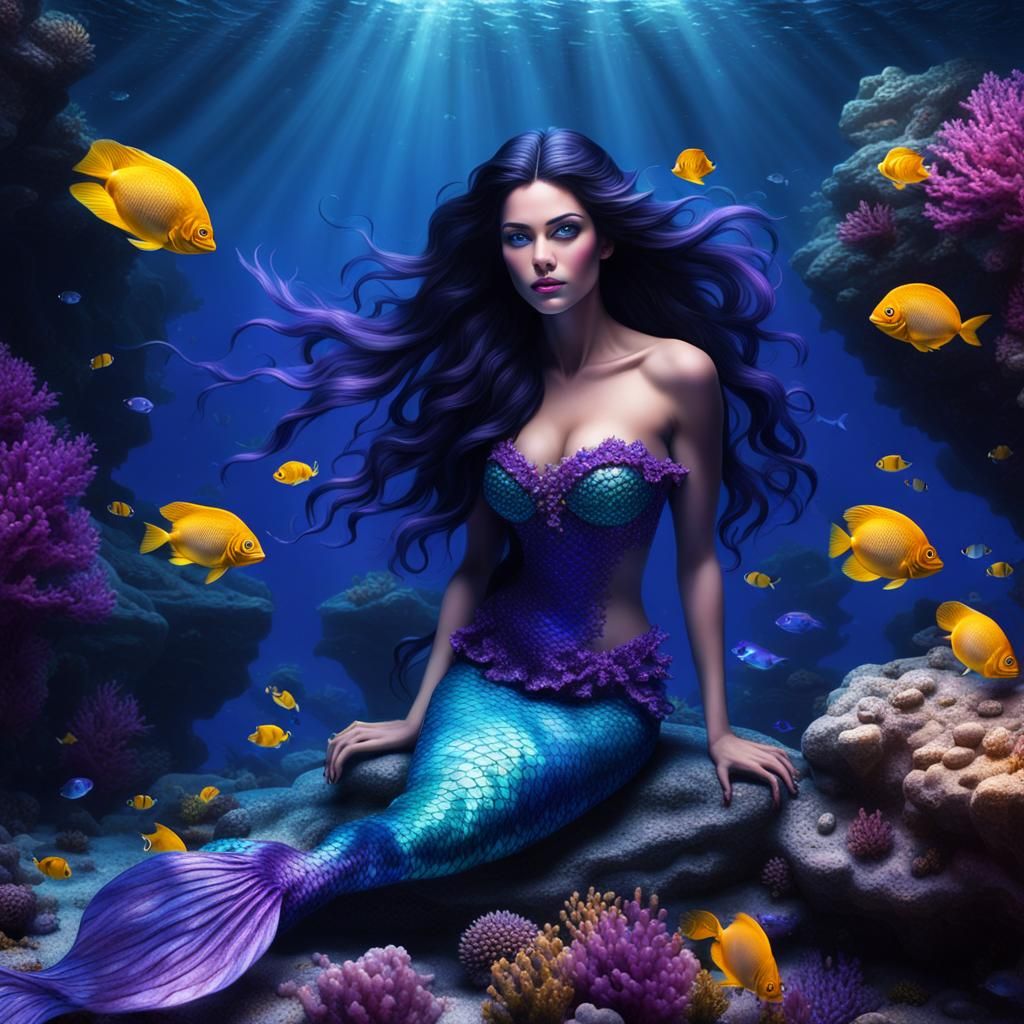 Gorgeous Mermaid Undersea Scene in 8k