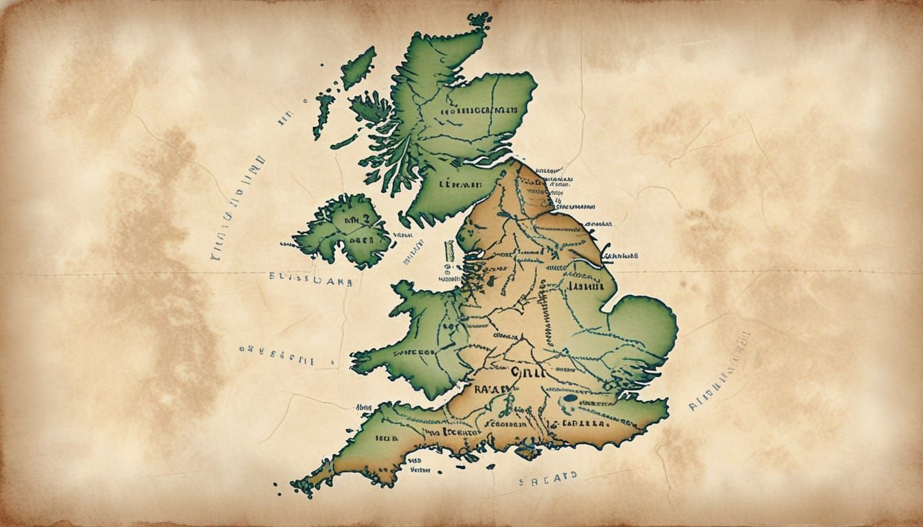 A Simple picture of the  "Map of  England"