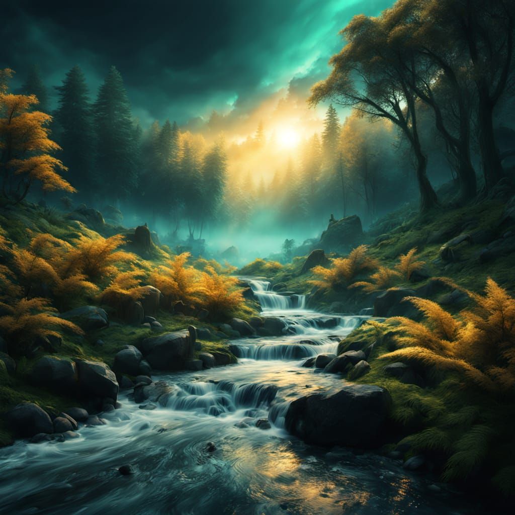 Hyper-Realistic Tiger Transformation in Mystical Forest