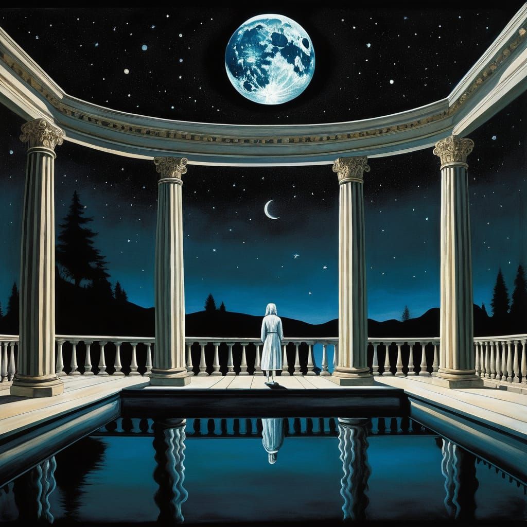 Weightless Astronaut Floats Among Brilliant Stars in a Dream...