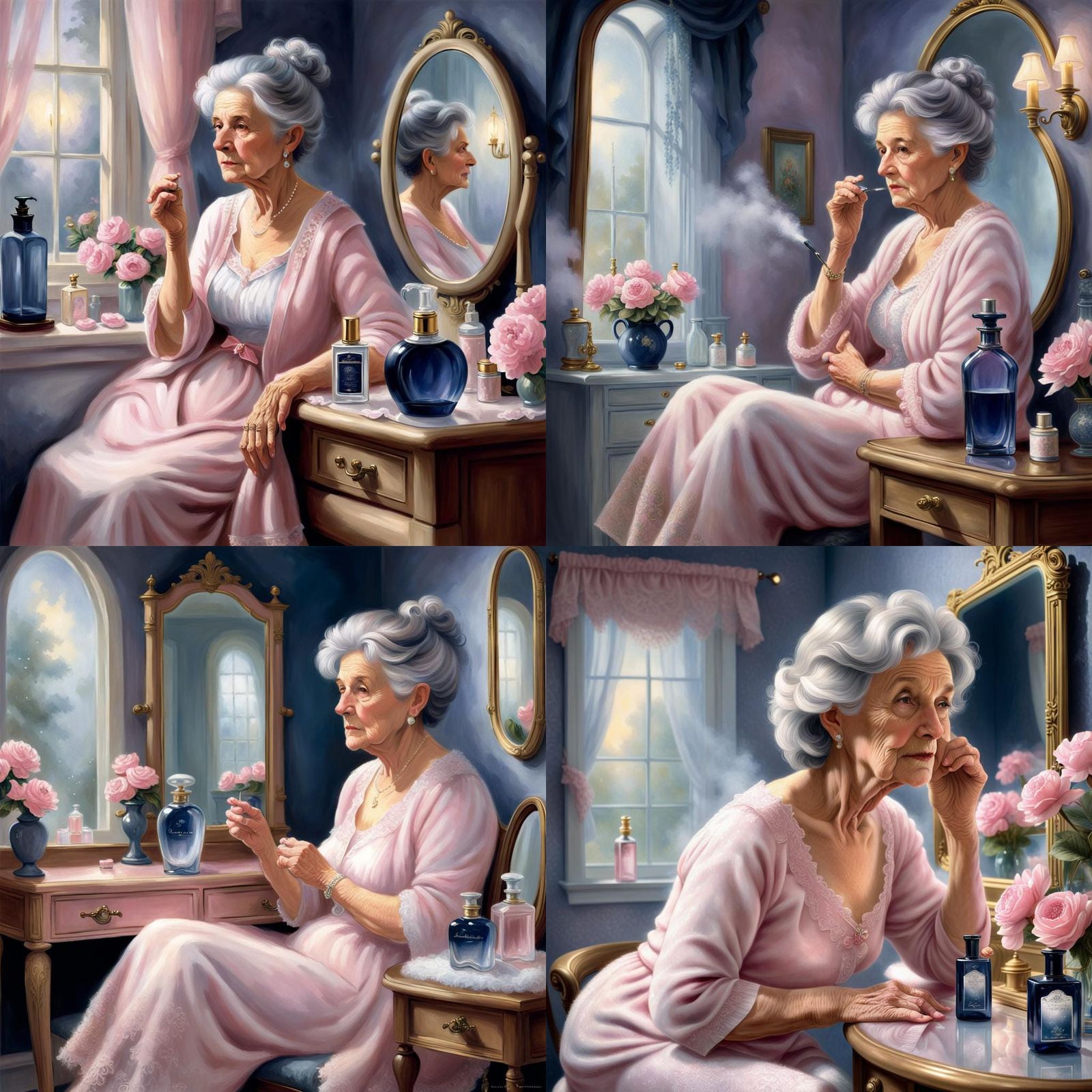 Grandma Contemplates Life: Ethereal Fantasy Portrait