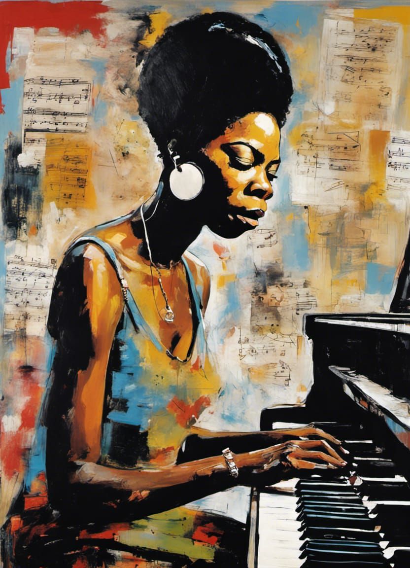 Nina Simone: Neo-Expressionist Jazz Portrait