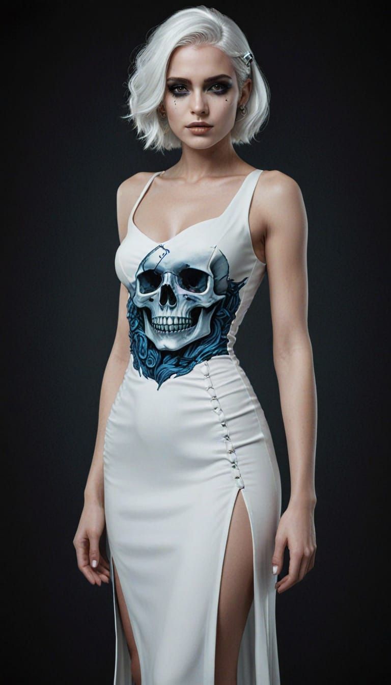 Digital Gothic Goddess in Dark Fantasy Style