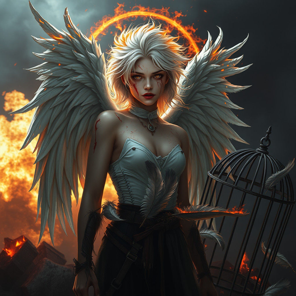 Fiery Angel: Dark Fantasy Graphic Novel Art