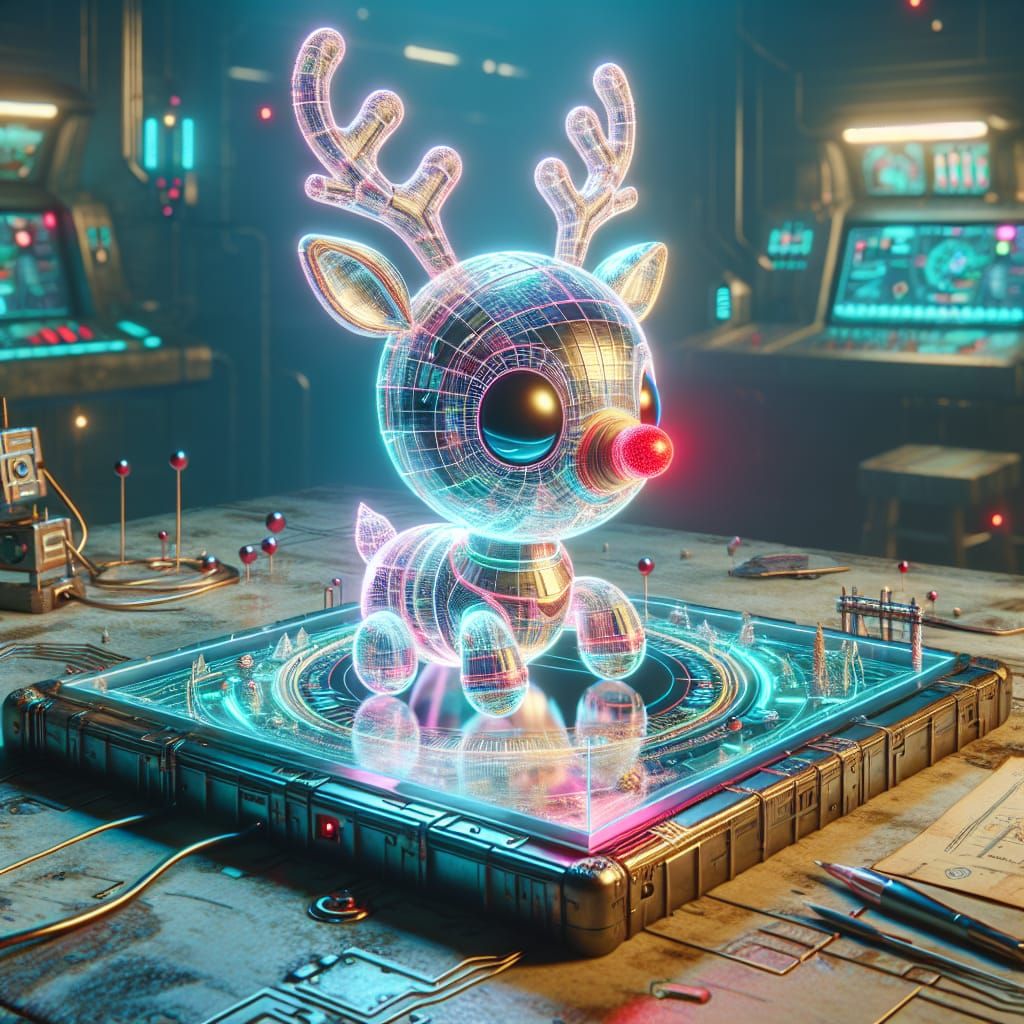 hologram Rudolph