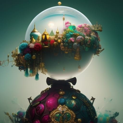 Chibi Orb in Wonderland as Digital Art