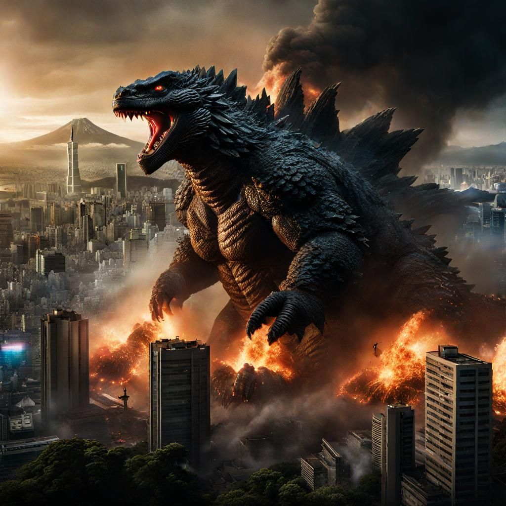Godzilla vs Kong: Dramatic Action Movie Scene