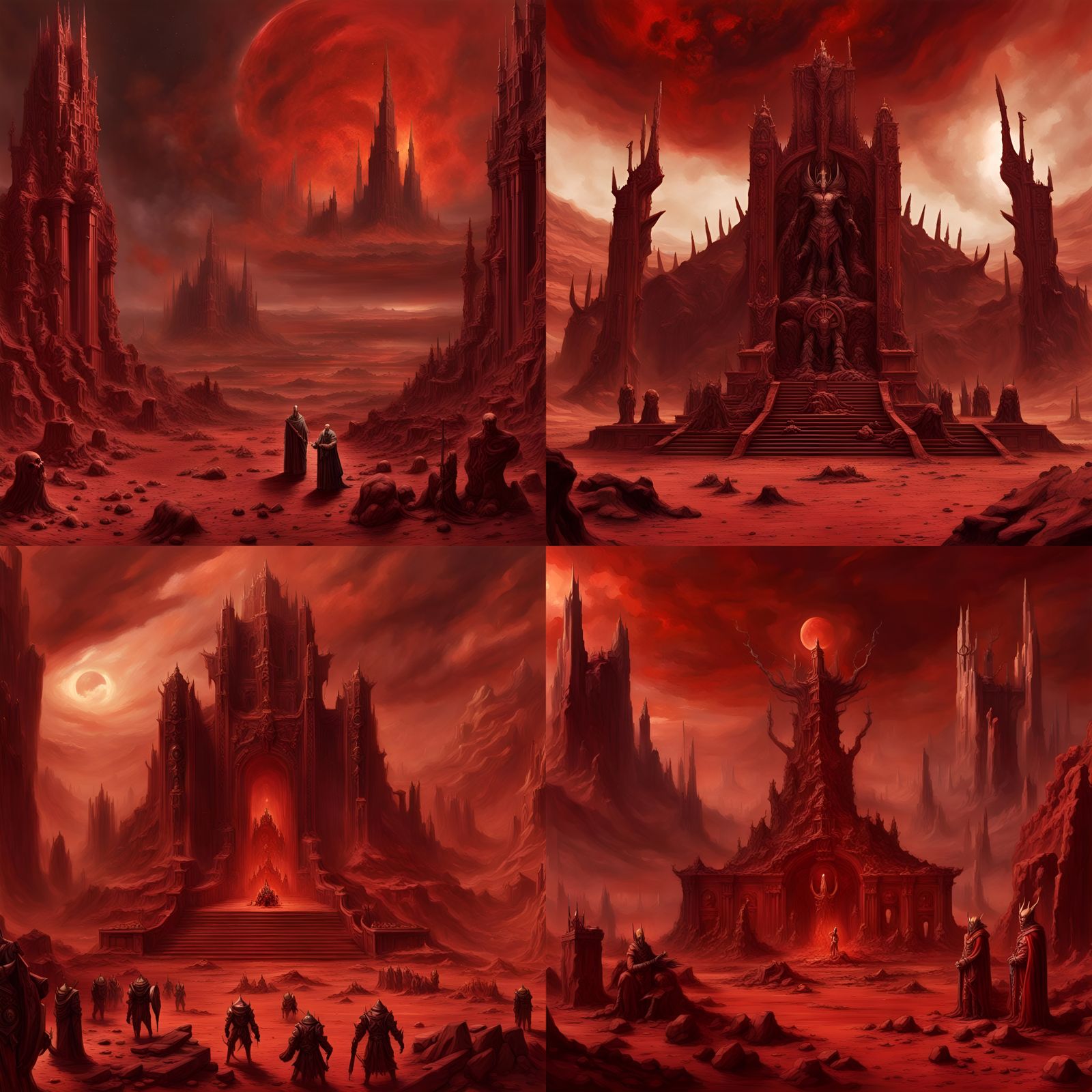 Khorne's Altar on Mars in Hyperrealism