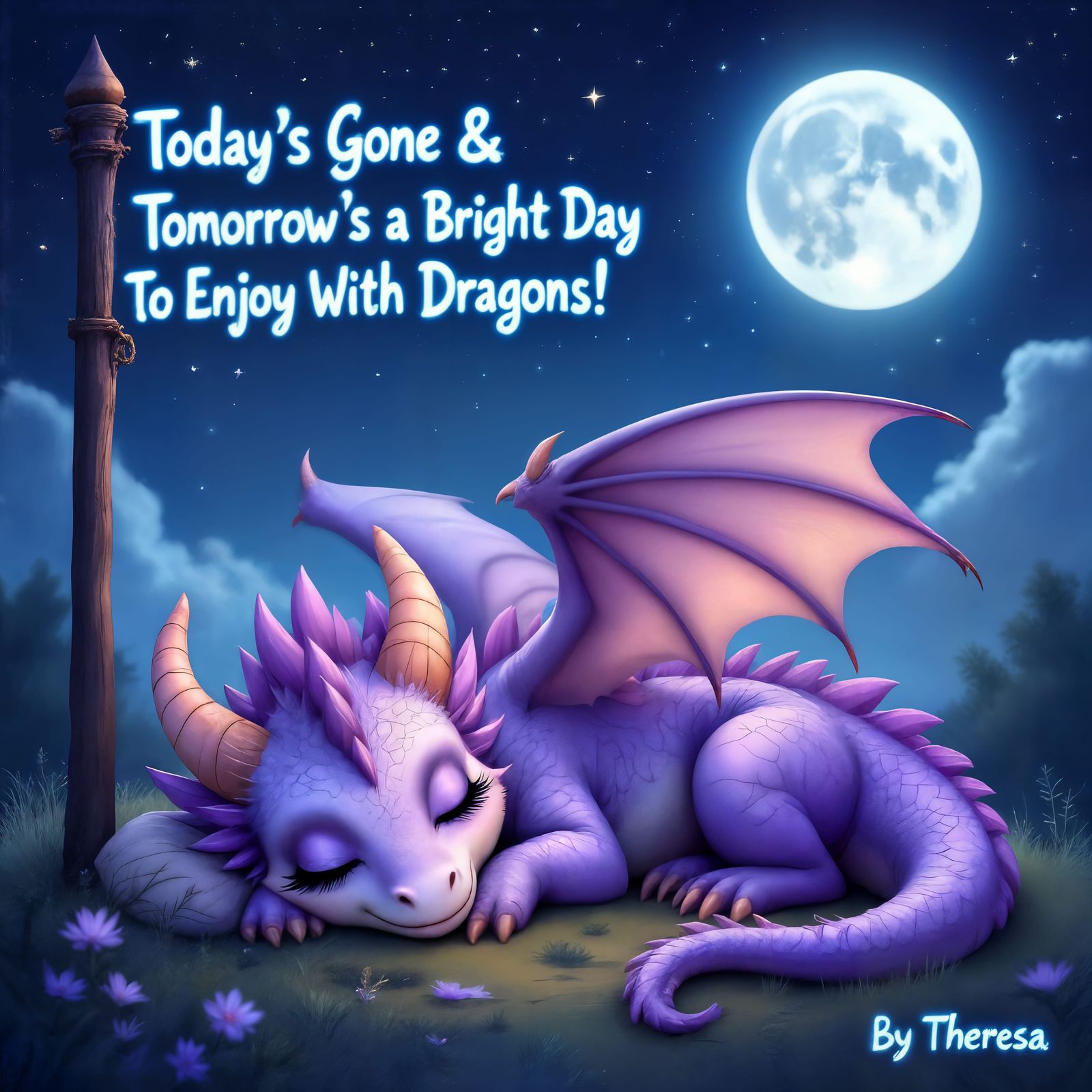 Sleeping Dragons Under a Starry Sky