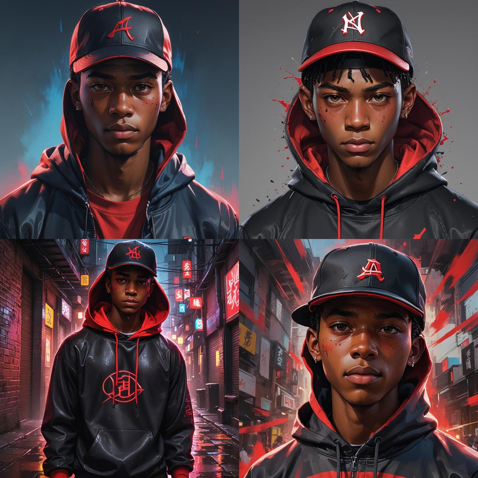 Teenage Boy Portrait in Hyperdetailed Digital Art