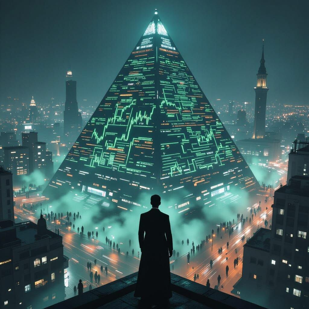 Cyberpunk Cairo Cityscape at Night