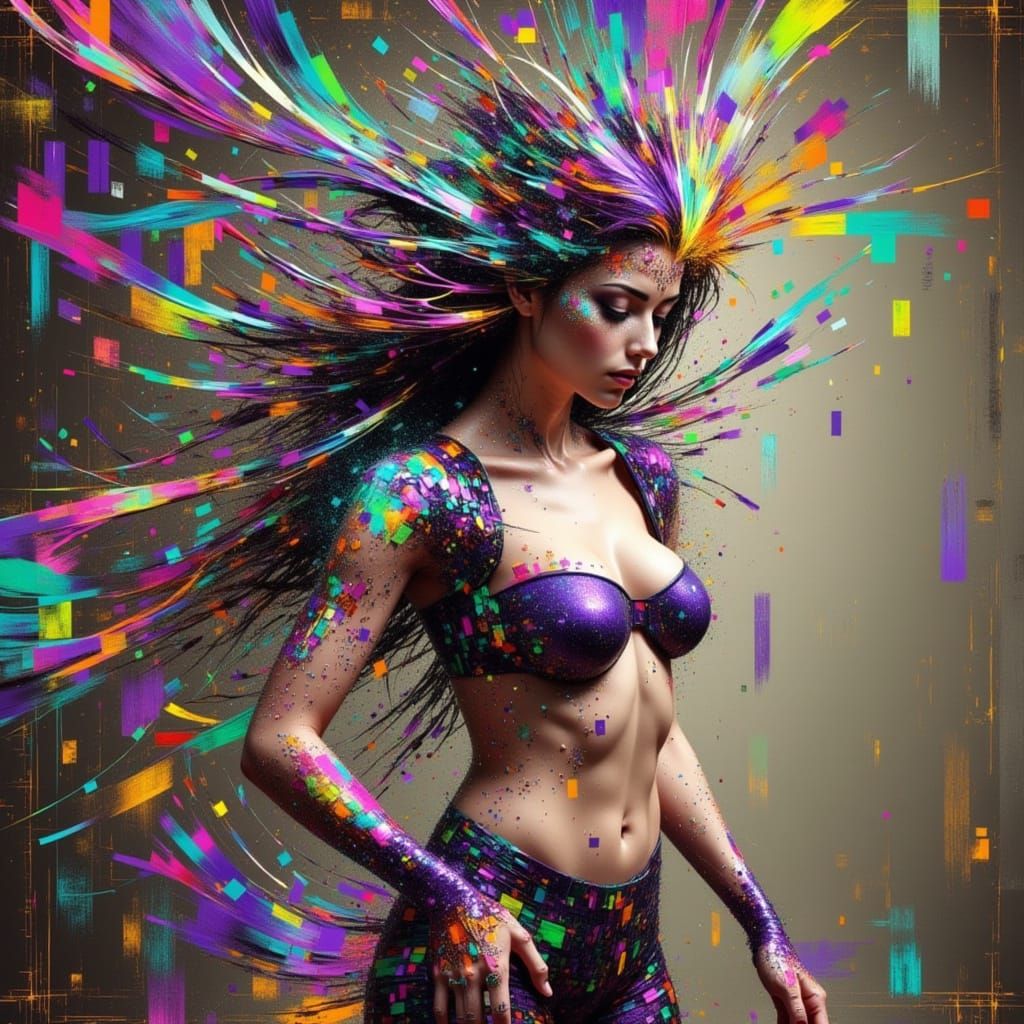 Cyberpunk Cityscape in Neon Dystopia