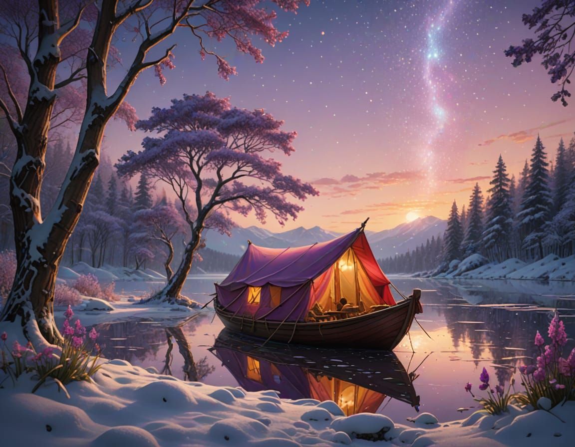 Camping on a Lake